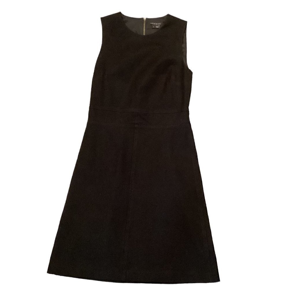 Theory Raneid NC Jetty Sheath Dress Sz 2 Black‎ #226F